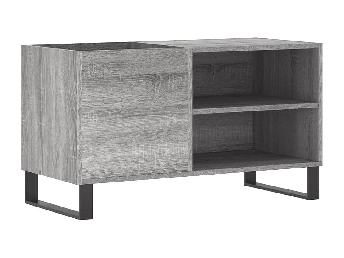 Armário de discos Sonoma cinza 85x38x48 cm madeira projetada