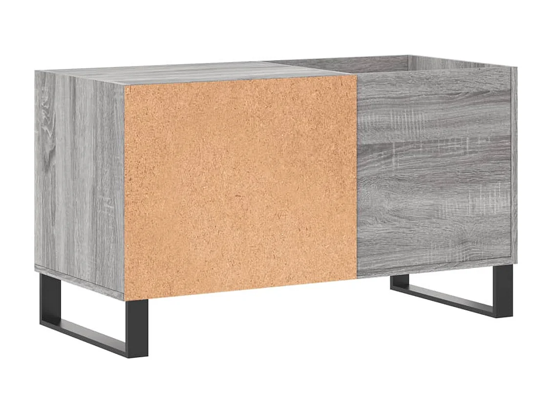 Armoire à disques sonoma gris 85x38x48 cm bois d'ingénierie