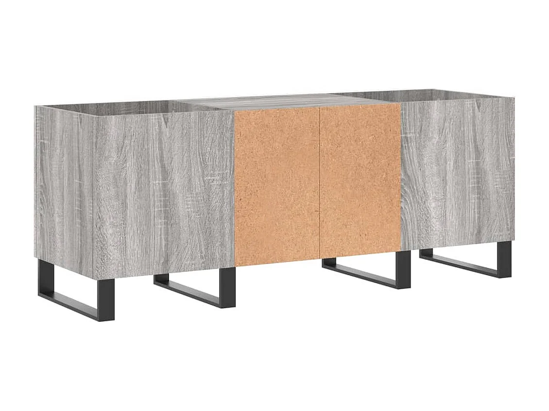 Armoire à disques sonoma gris 121x38x48 cm bois d'ingénierie