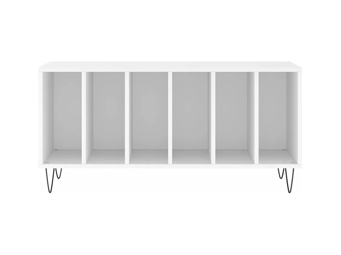 Armoire à disques blanc 100x38x48 cm bois d'ingénierie