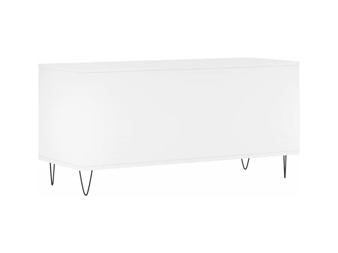 Armoire à disques blanc 100x38x48 cm bois d'ingénierie