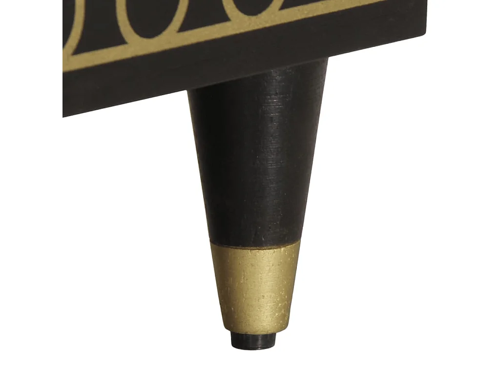 Meuble TV 100x33x46 cm bois massif de manguier