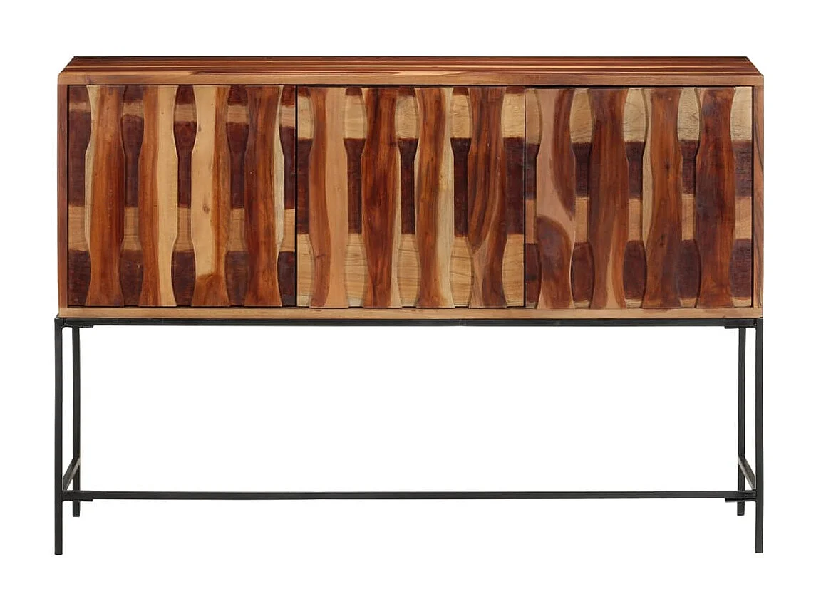 Credenza 110x28x76 cm in legno massello di acacia