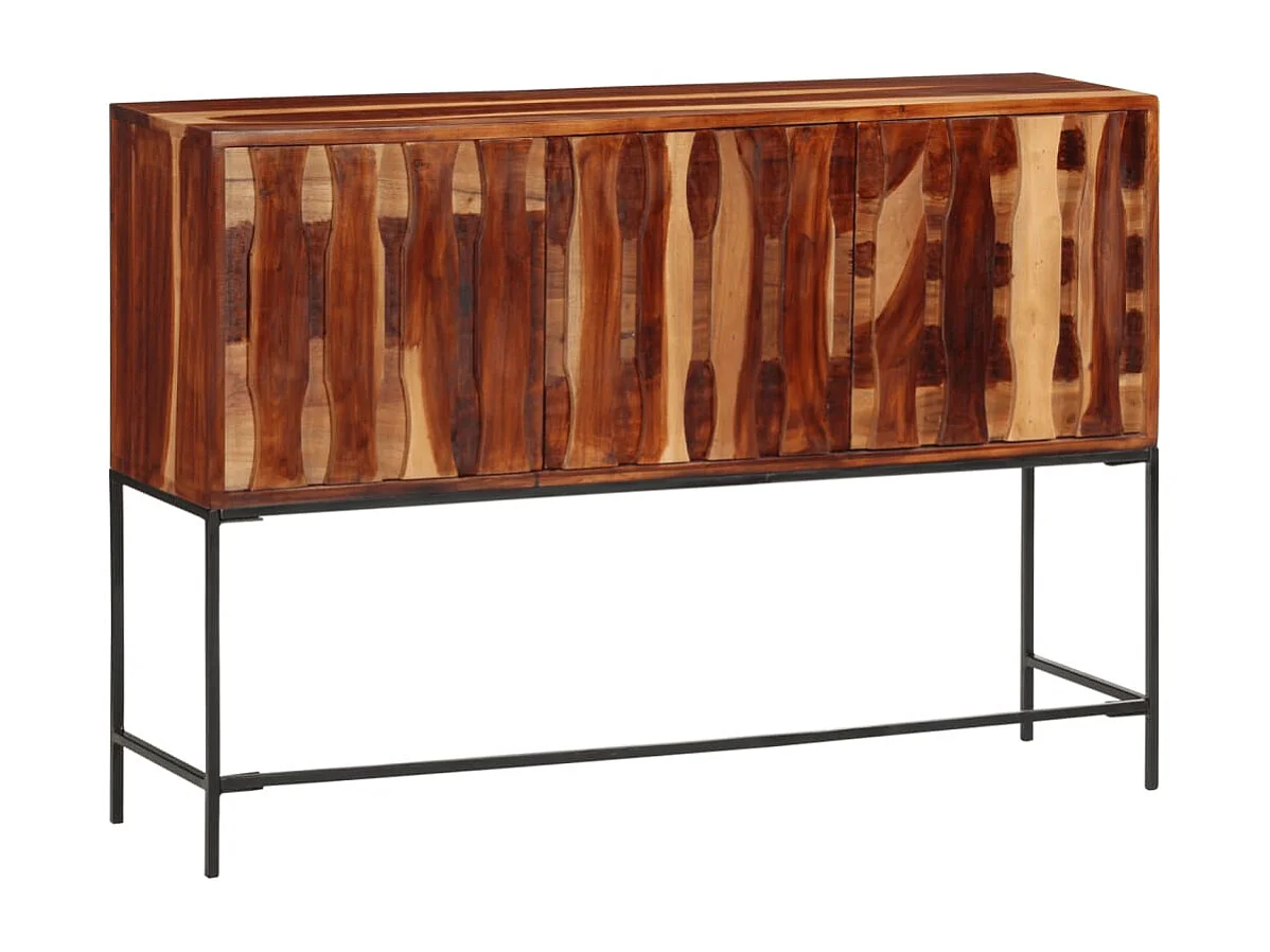 Credenza 110x28x76 cm in legno massello di acacia