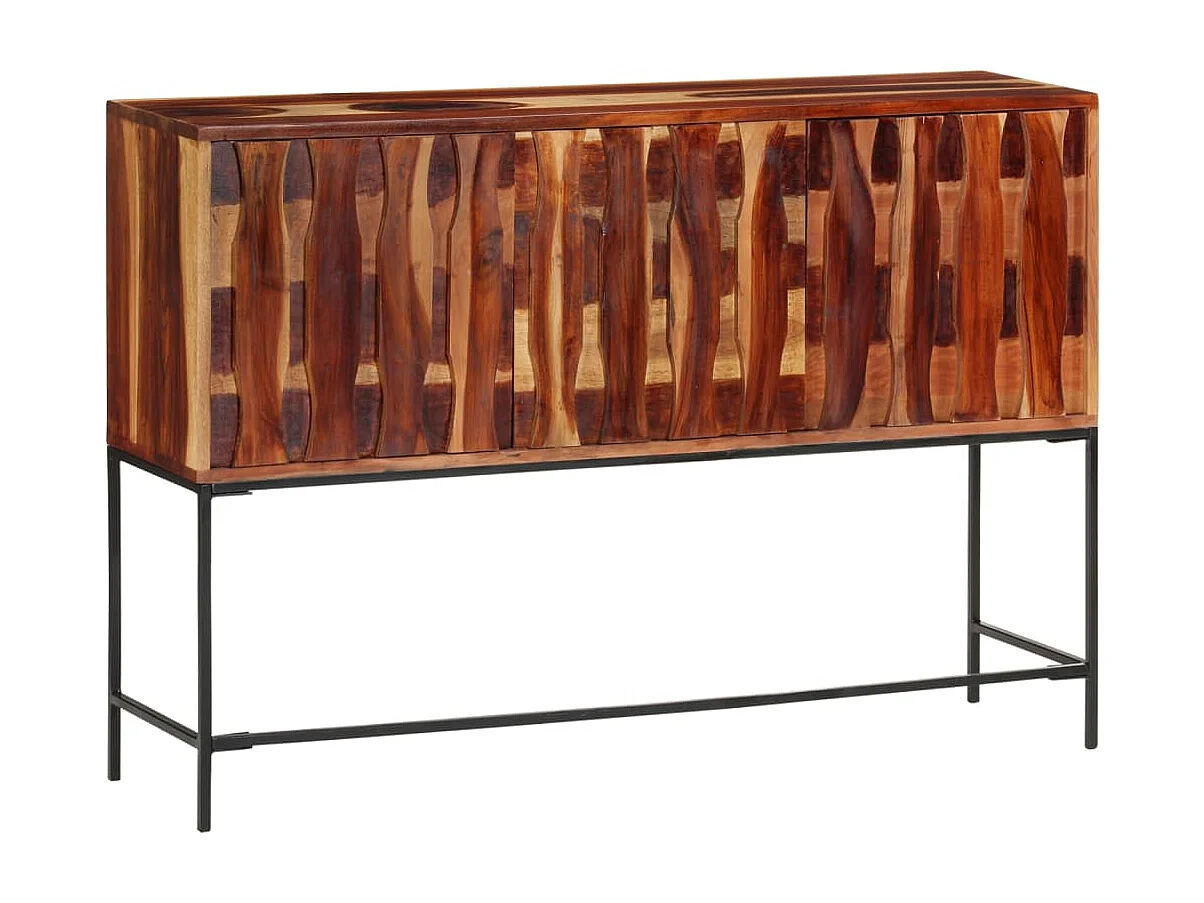 Credenza 110x28x76 cm in legno massello di acacia