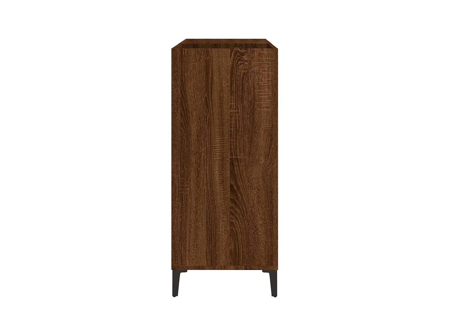 Bruin eiken platenkast 84,5x38x89 cm samengesteld hout