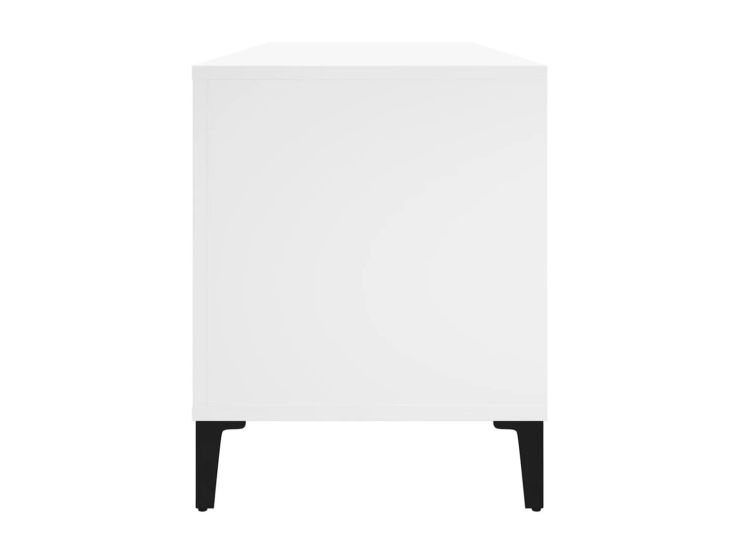 Armário de discos branco 100x38x48 cm madeira projetada