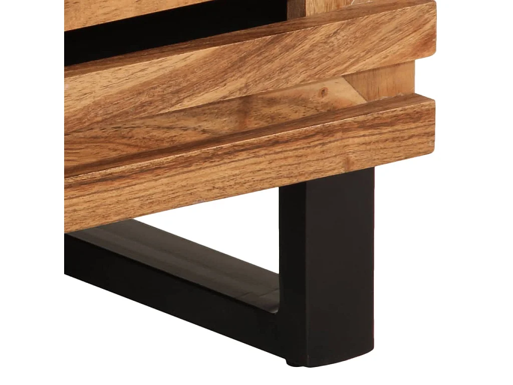 Hohes Sideboard 60x34x100 cm aus massivem Akazienholz