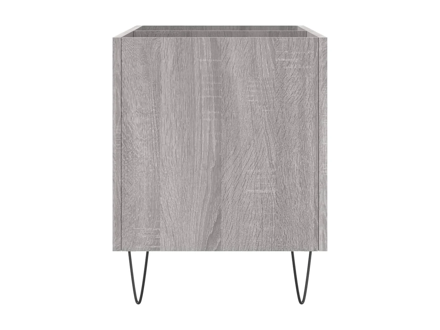 Mueble para discos Sonoma gris 74,5x38x48 cm de madera contrachapada