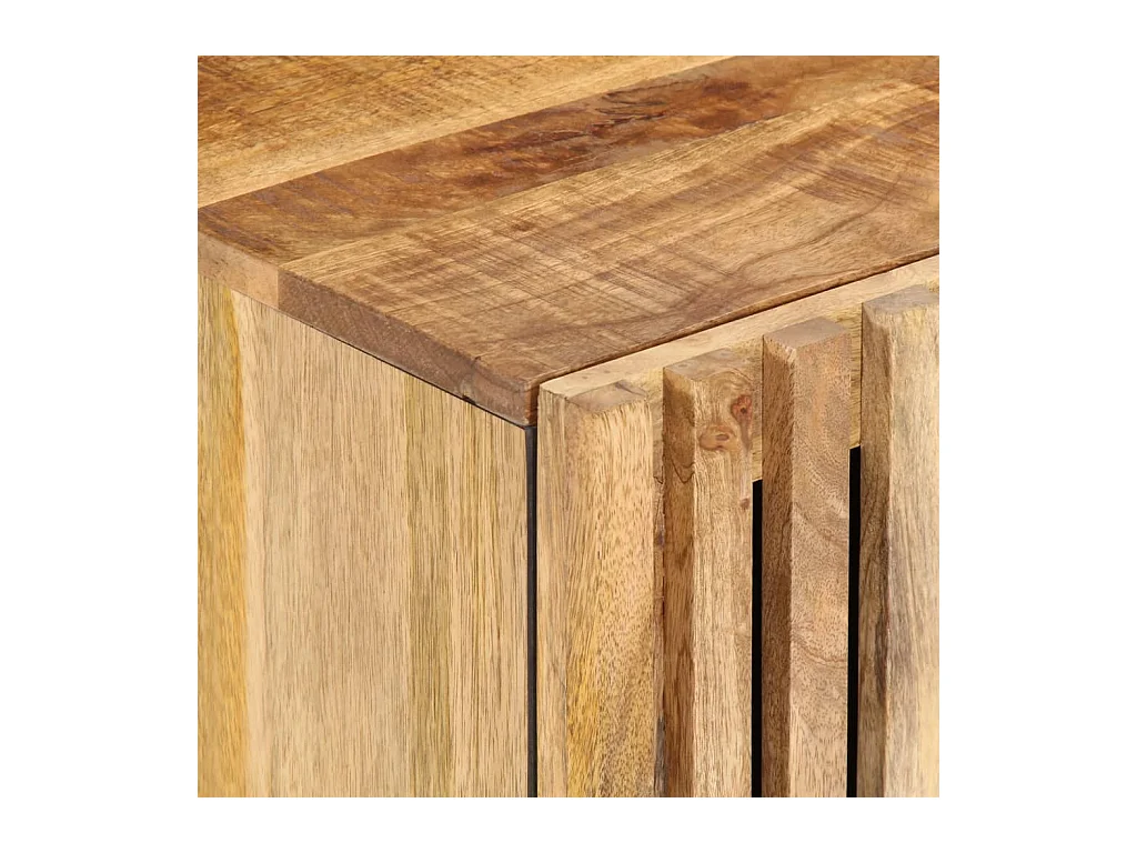 Mobile TV 105x34x46 cm in legno massello di mango grezzo