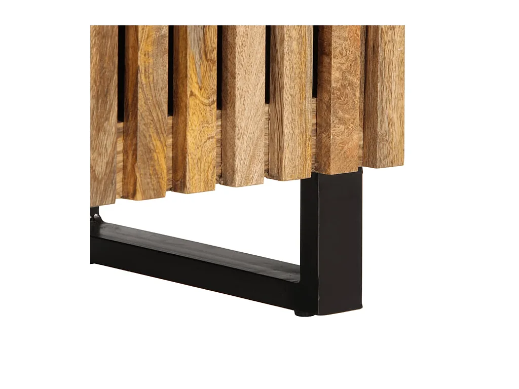 Mobile TV 105x34x46 cm in legno massello di mango grezzo