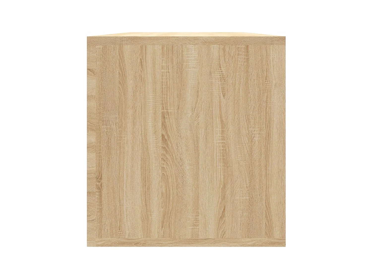 Boîte de rangement de vinyles Chêne sonoma 71x34x36 cm