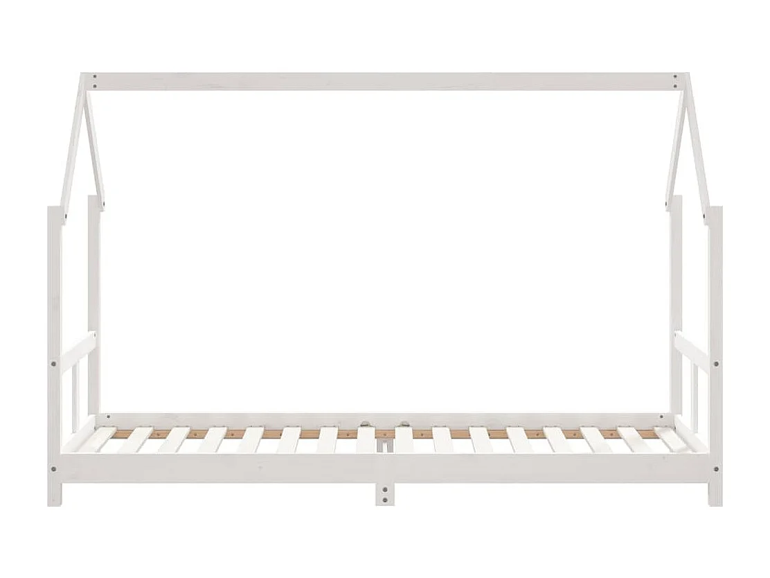 Cadre de lit pour enfants blanc 80x200 cm bois de pin massif