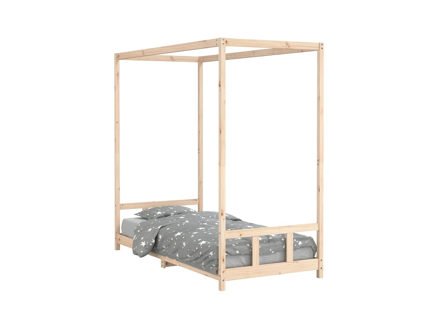 Cadre de lit pour enfants 90x200 cm bois de pin massif