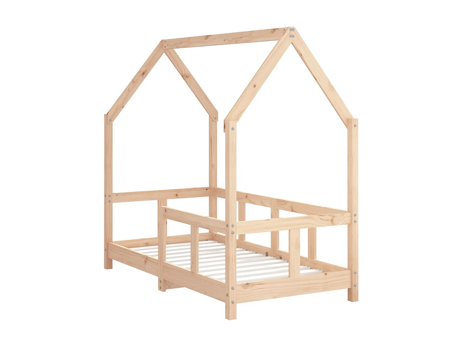 Estructura de cama infantil 70x140 cm madera maciza de pino