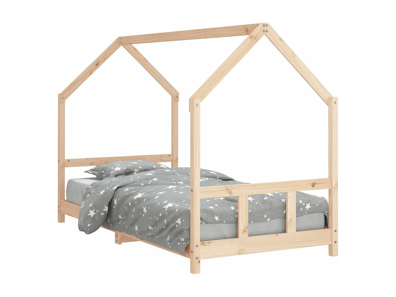 Cadre de lit pour enfants 90x200 cm bois de pin massif