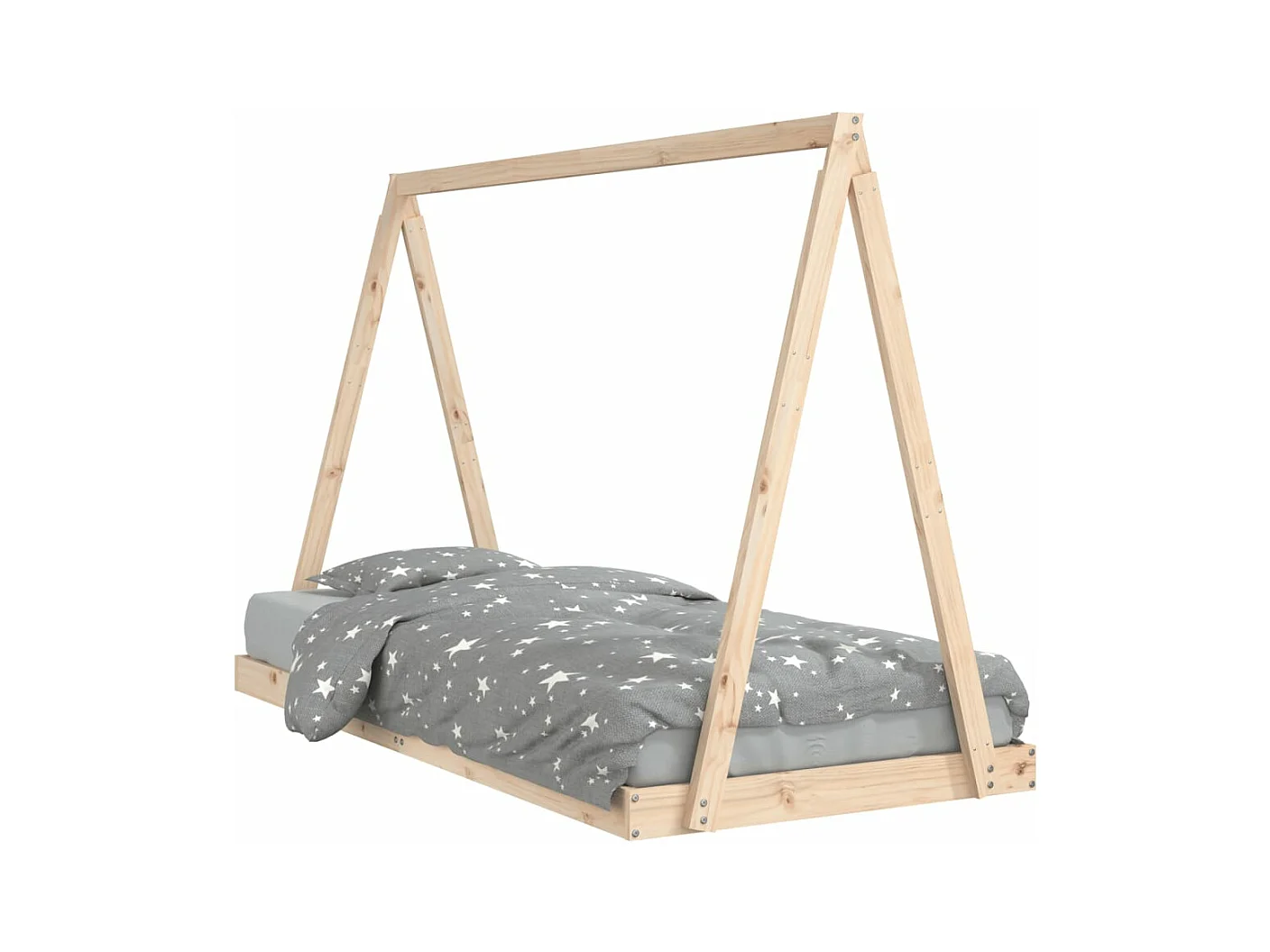 Cadre de lit pour enfants 90x200 cm bois de pin massif