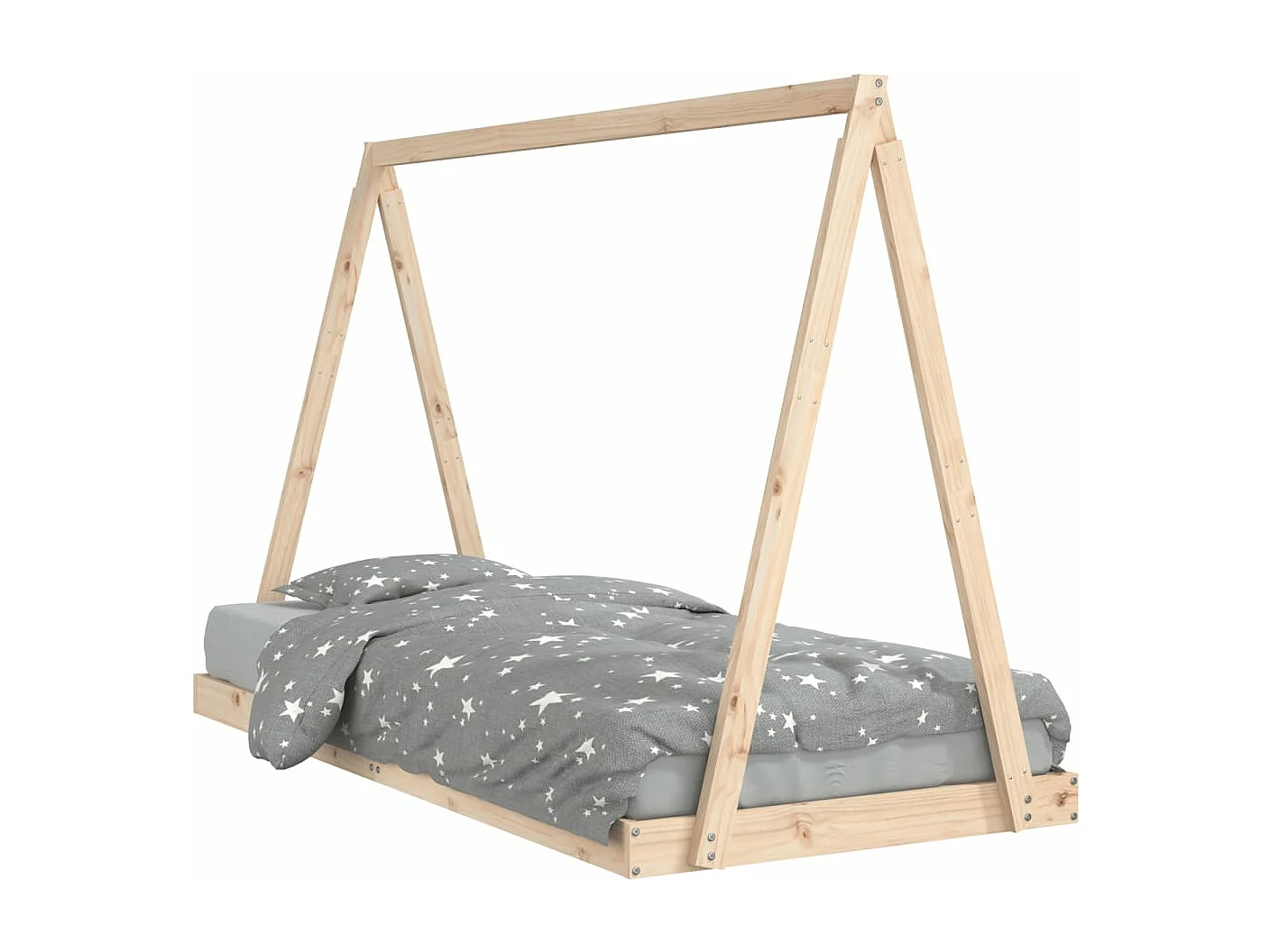 Cadre de lit pour enfants 90x200 cm bois de pin massif