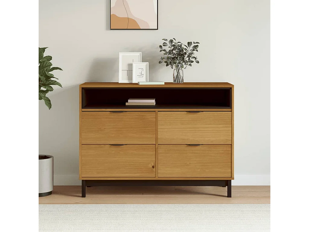 Cómoda FLAM 110x40x80 cm madera maciza de pino