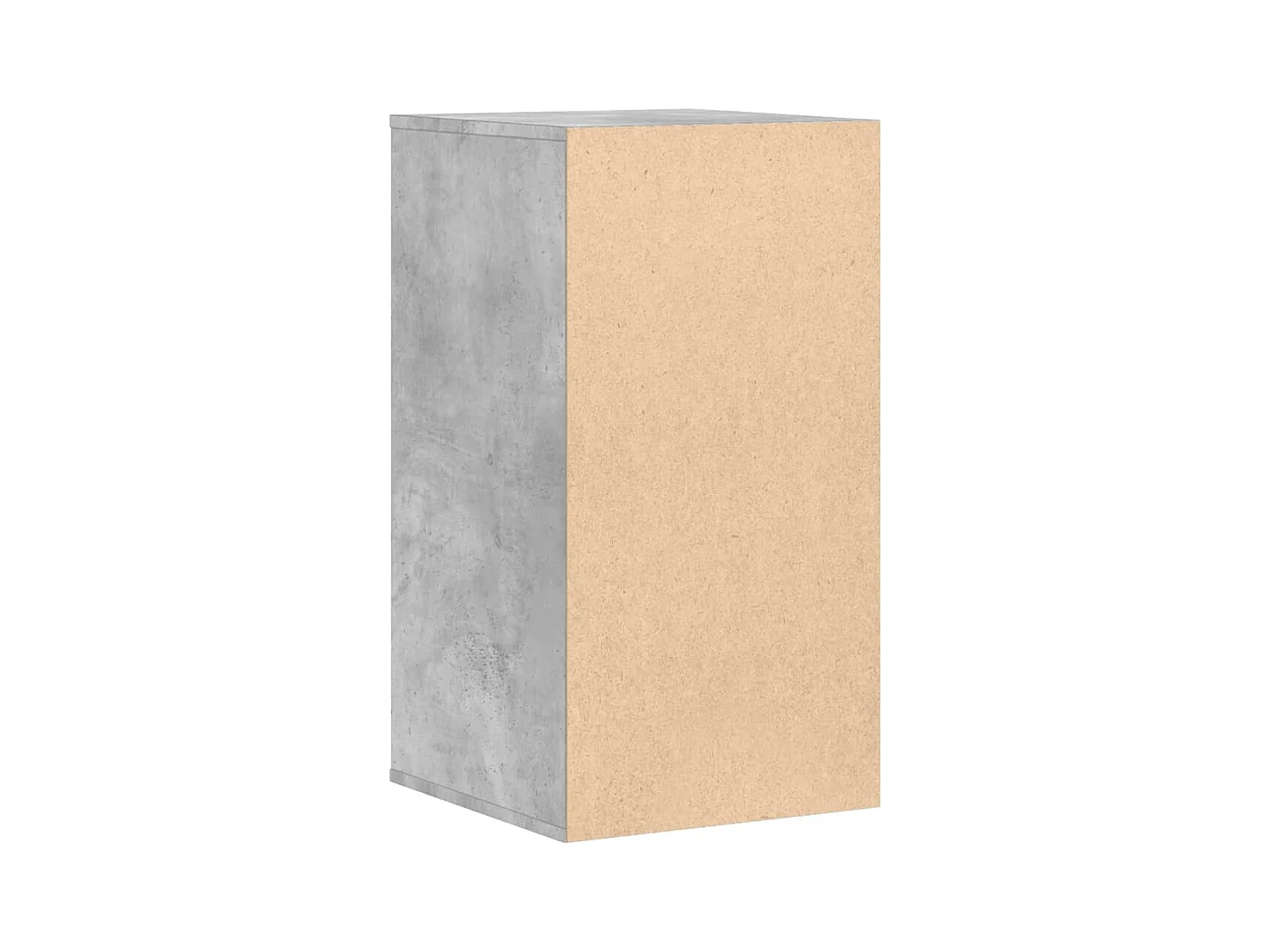 Commode d'angle gris béton 40x41x76 cm bois d'ingénierie