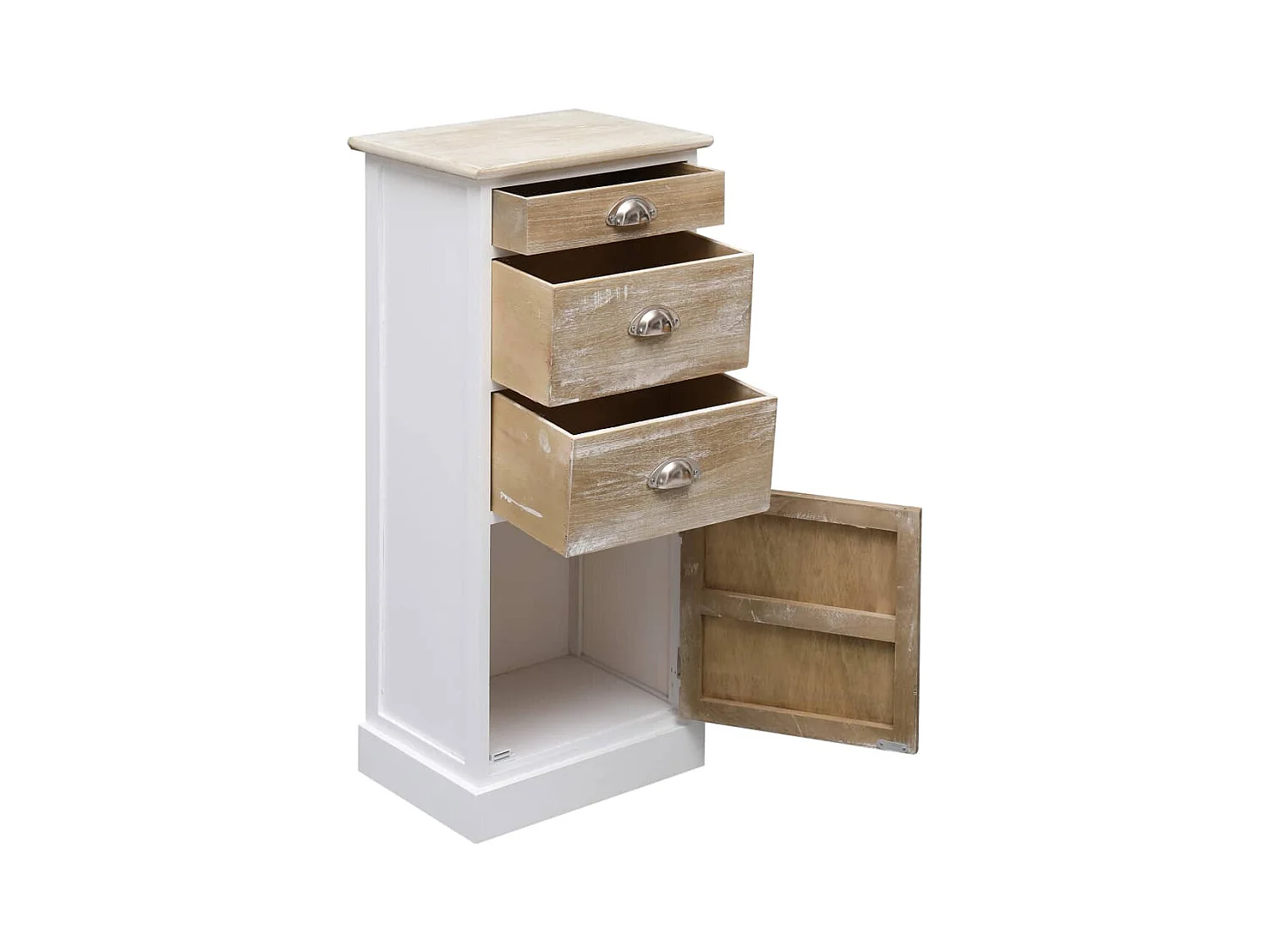 Mobile laterale 38x28x86 cm Legno di Paulownia