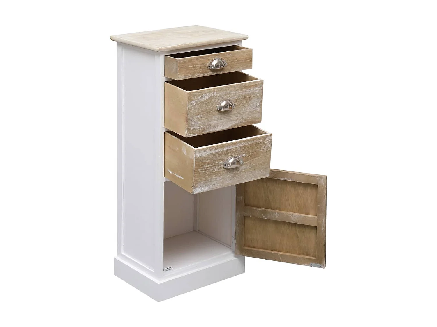 Armoire latérale 38x28x86 cm Bois de Paulownia