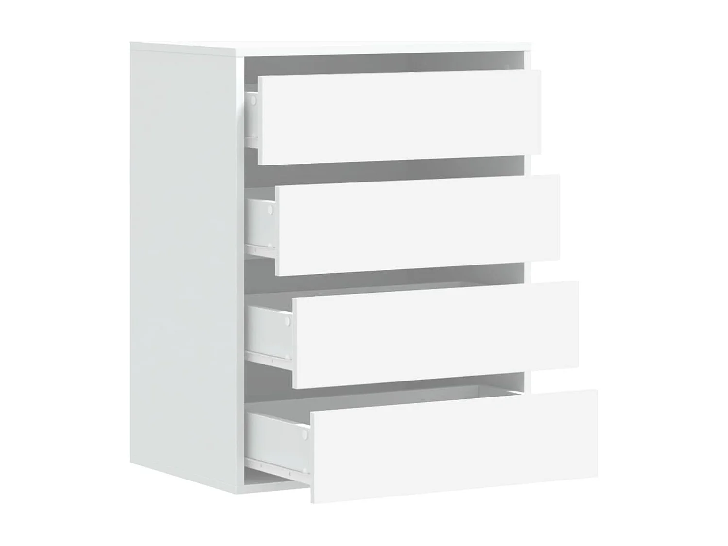 Cómoda de esquina blanca 60x41x76 cm de madera contrachapada