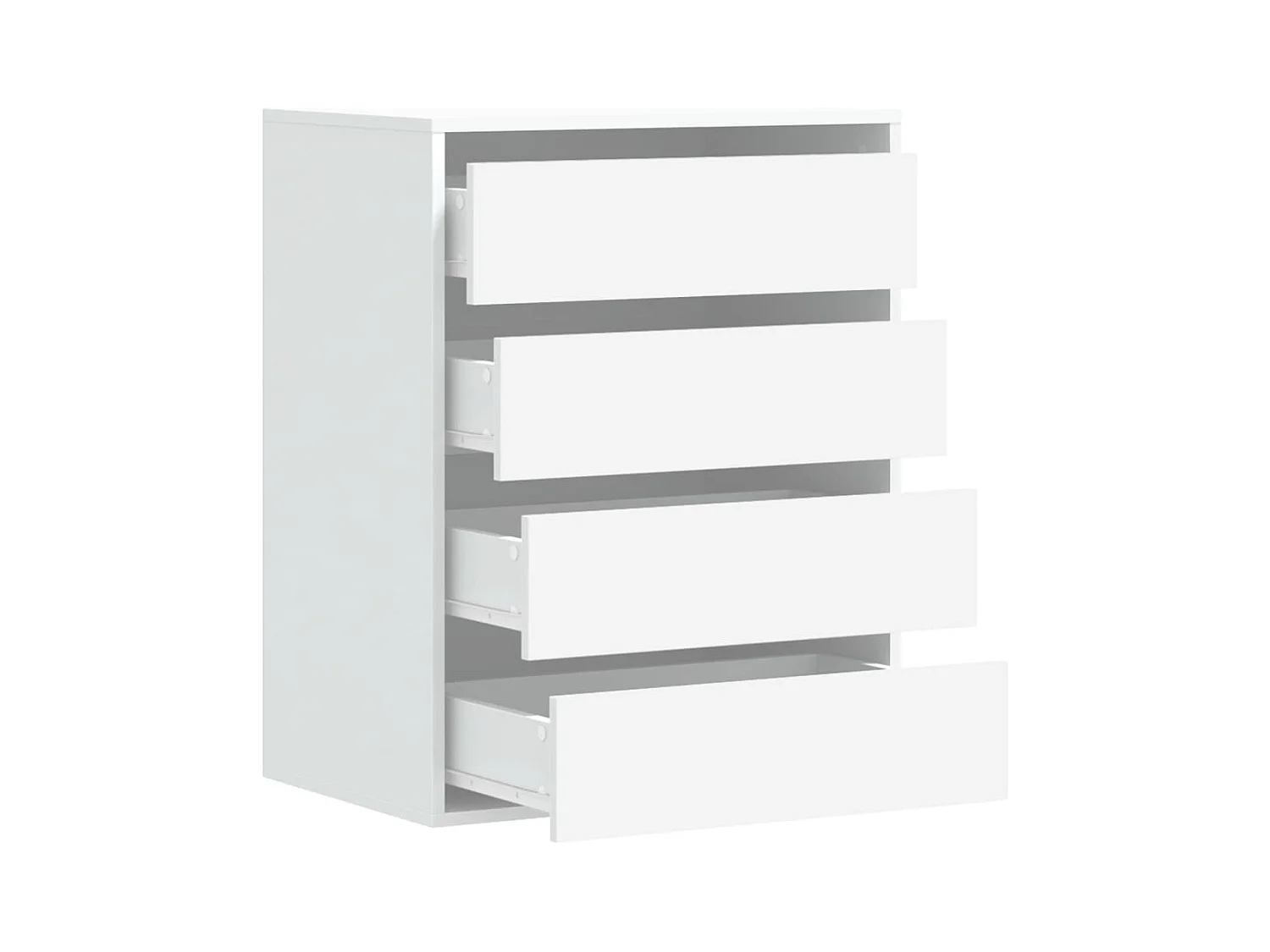 Cómoda de esquina blanca 60x41x76 cm de madera contrachapada