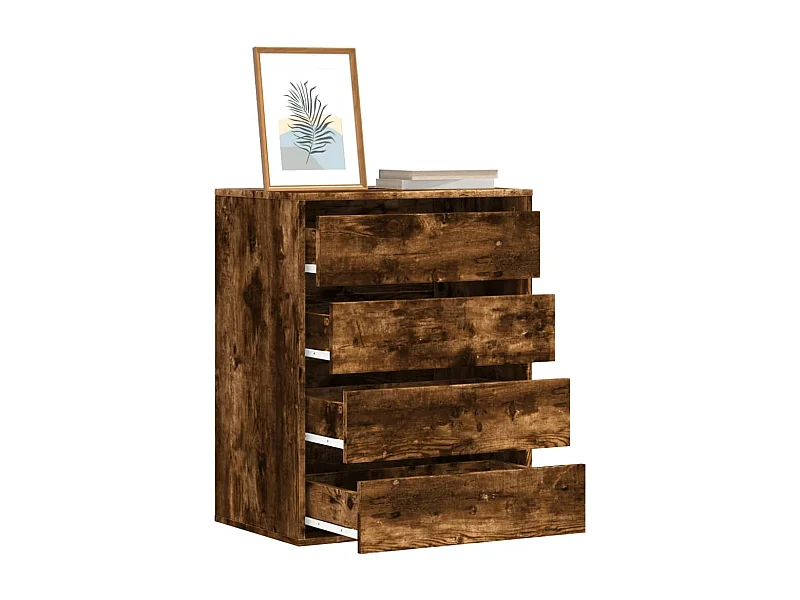 Commode d'angle vieux bois 60x41x76 cm bois d'ingénierie