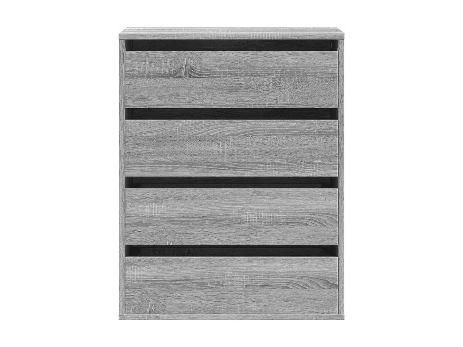 Cómoda de esquina gris Sonoma 60x41x76 cm de madera contrachapada