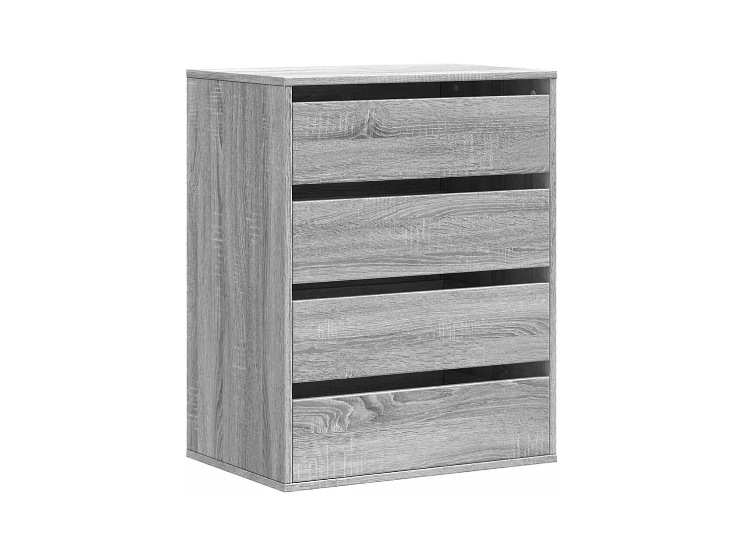 Commode d'angle sonoma gris 60x41x76 cm bois d'ingénierie