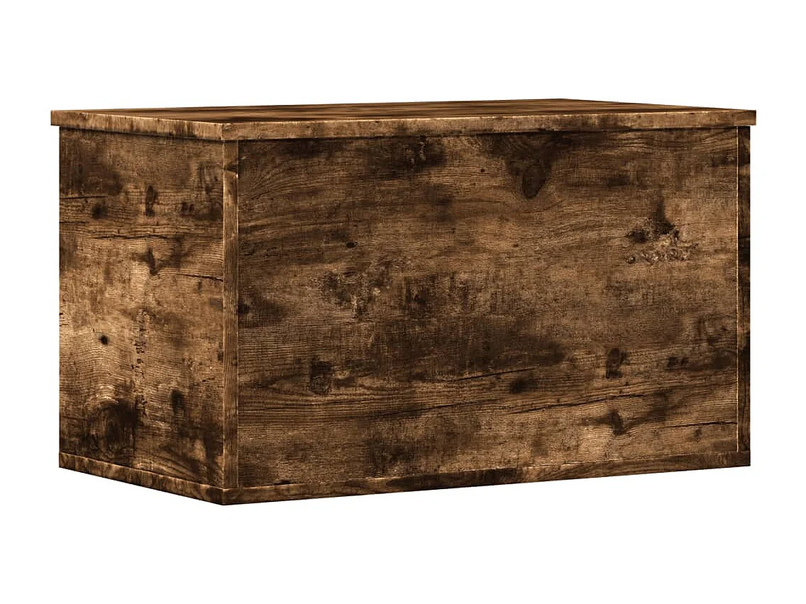 Aufbewahrungsbox aus geräucherter Eiche, 60 x 35 x 35 cm, Holzwerkstoff