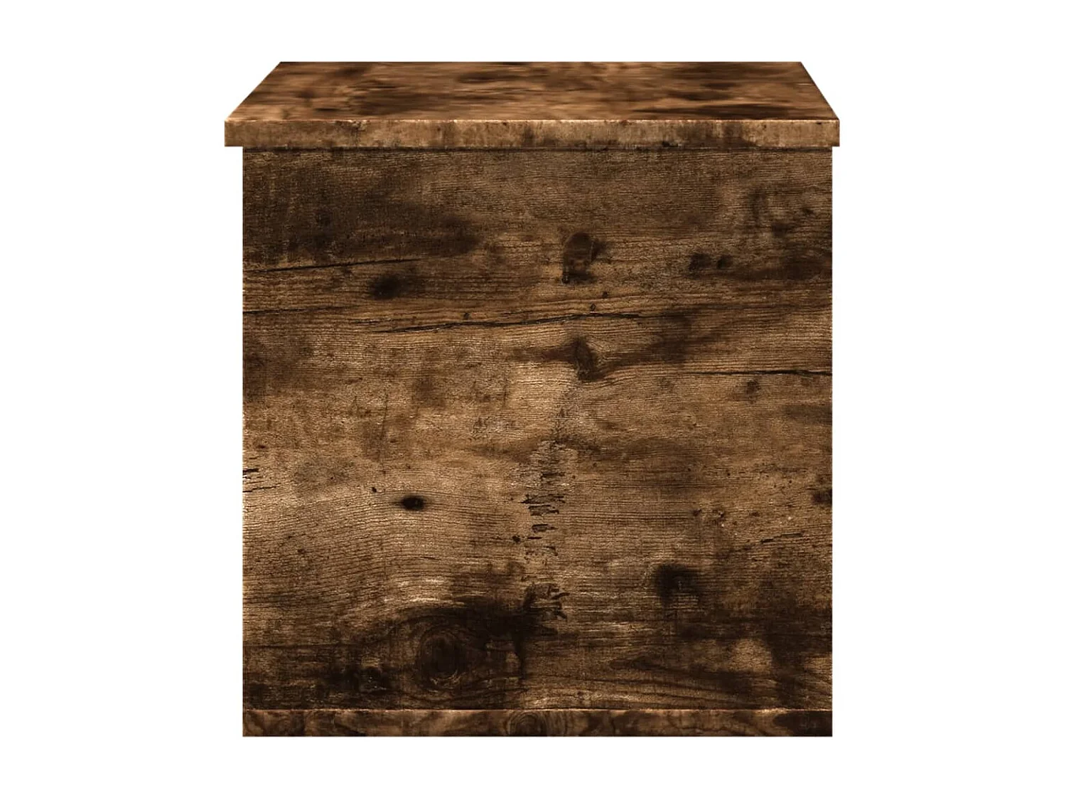 Aufbewahrungsbox aus geräucherter Eiche, 60 x 35 x 35 cm, Holzwerkstoff