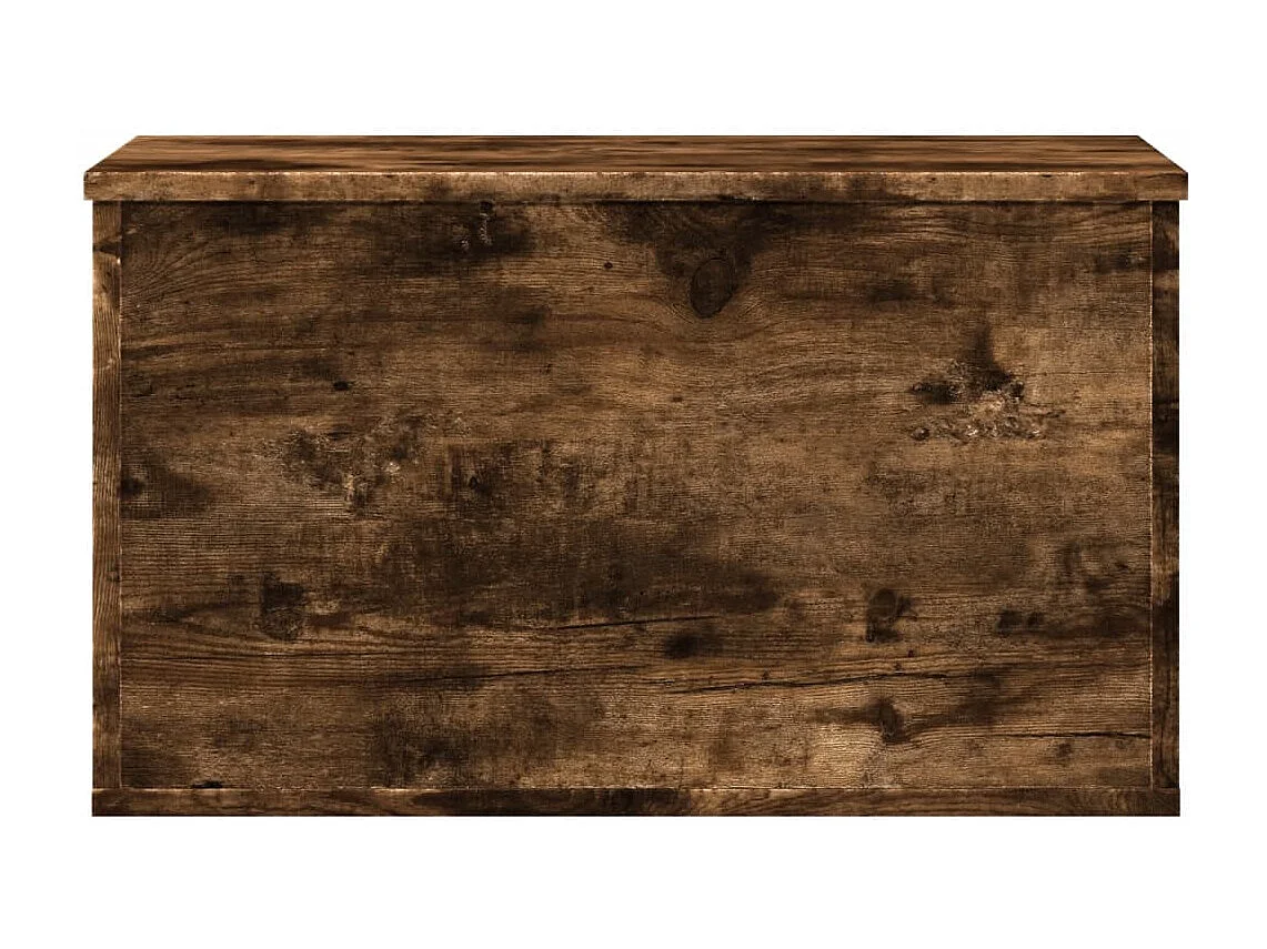 Aufbewahrungsbox aus geräucherter Eiche, 60 x 35 x 35 cm, Holzwerkstoff