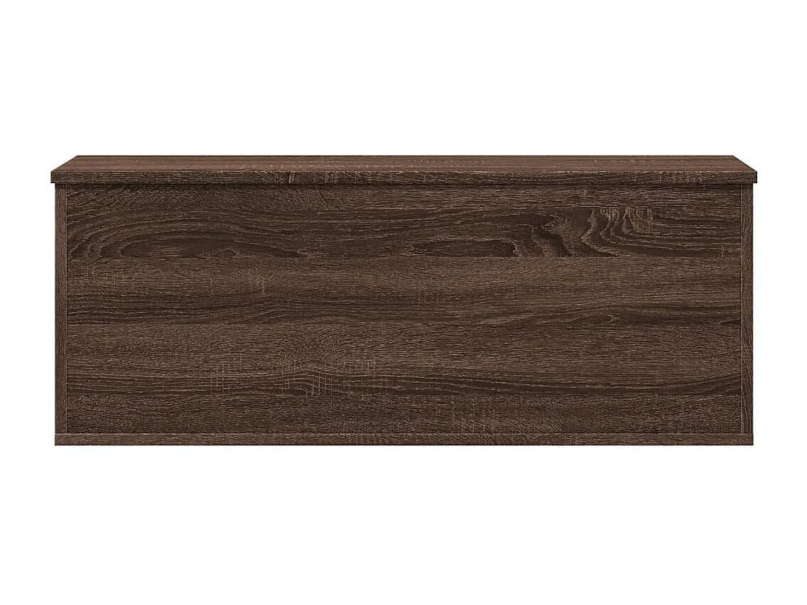 Scatola portaoggetti in rovere marrone 90x35x35 cm in multistrato