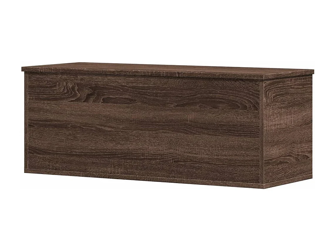 Boîte de rangement chêne marron 90x35x35 cm bois d'ingénierie