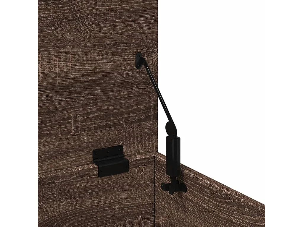 Boîte de rangement chêne marron 90x35x35 cm bois d'ingénierie