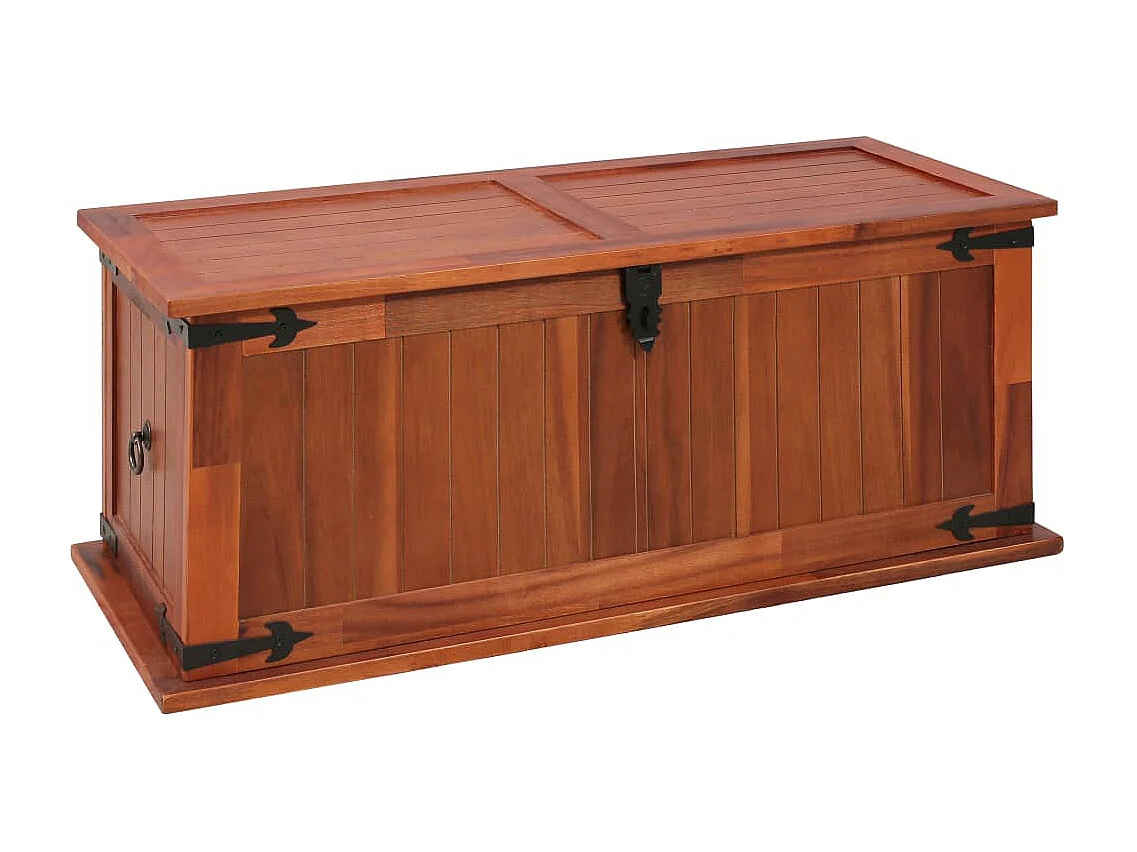 Cassapanca 90x45x40 cm Legno massello di acacia