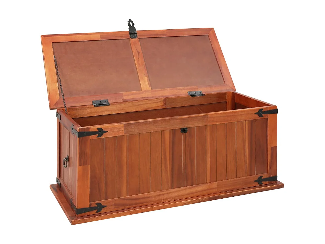 Cassapanca 90x45x40 cm Legno massello di acacia