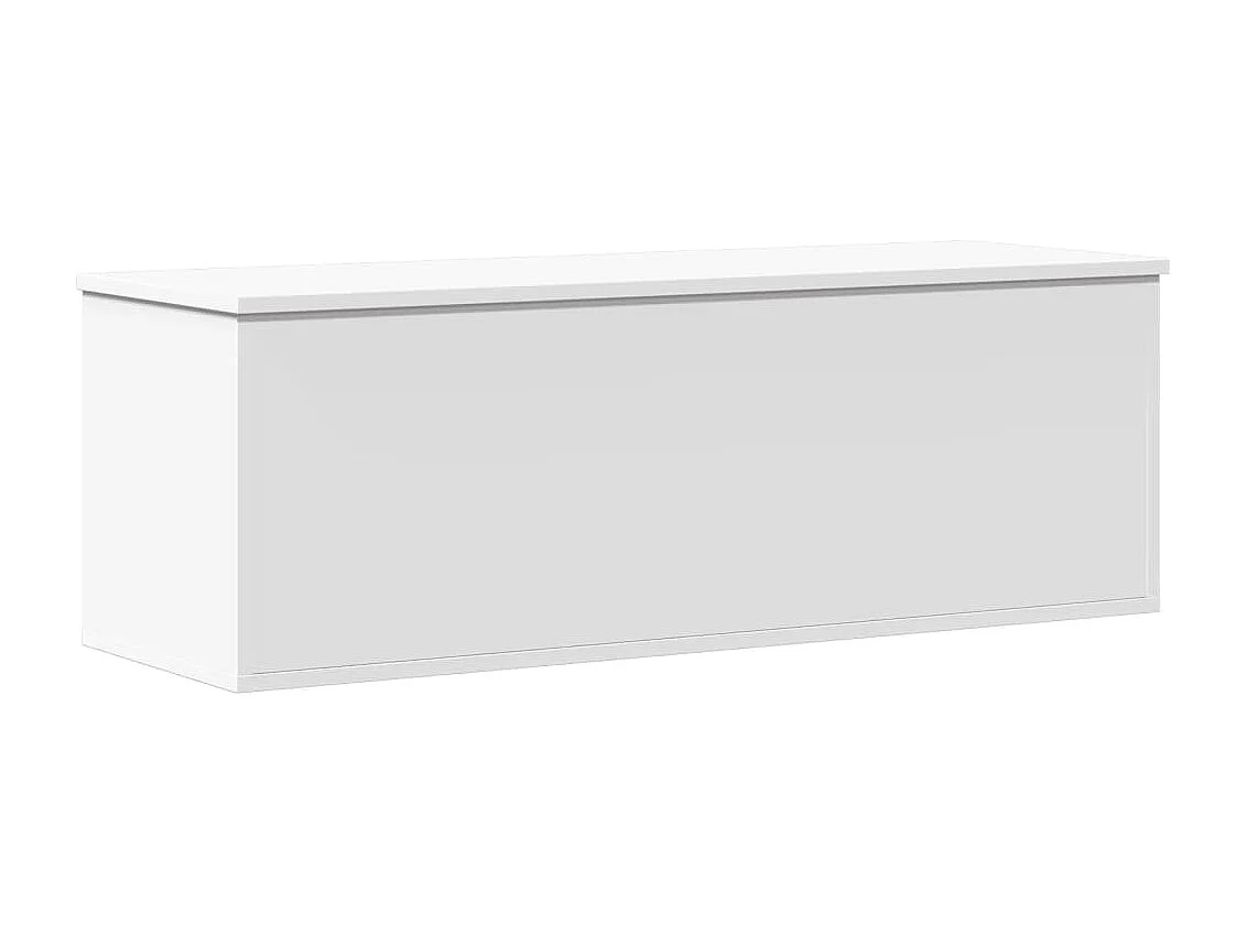 Witte opbergdoos 102x35x35 cm samengesteld hout