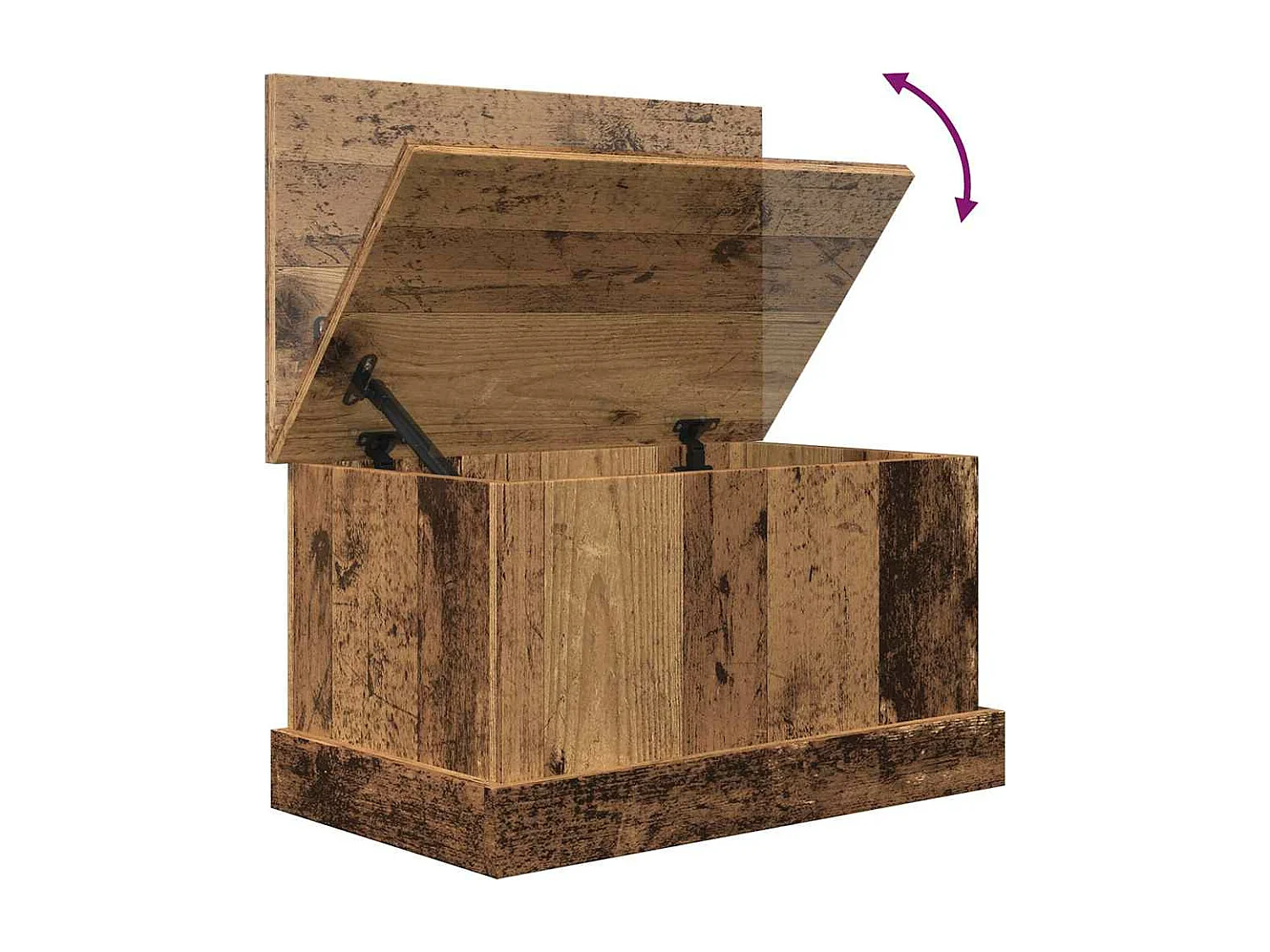 Cajas de almacenamiento de madera antiguas 30x50x28 cm de madera contrachapada