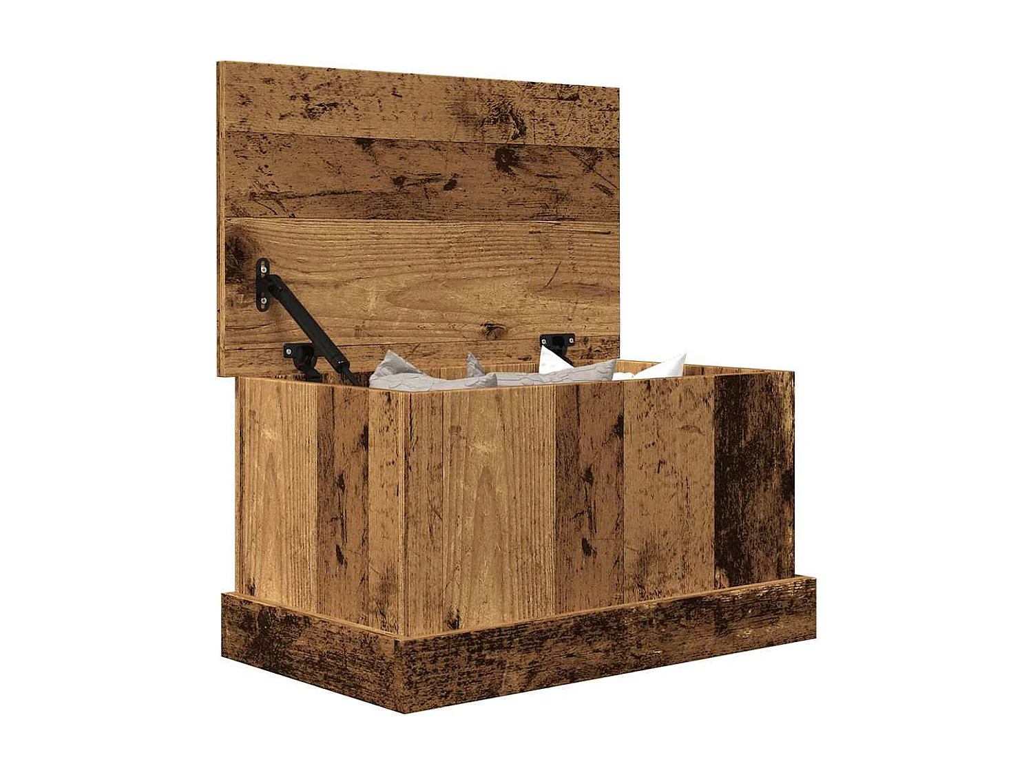 Boîtes de rangement vieux bois 30x50x28 cm bois d'ingénierie