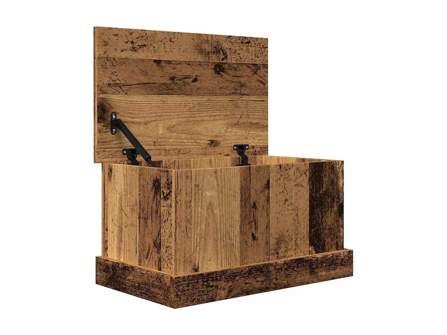 Boîtes de rangement vieux bois 30x50x28 cm bois d'ingénierie