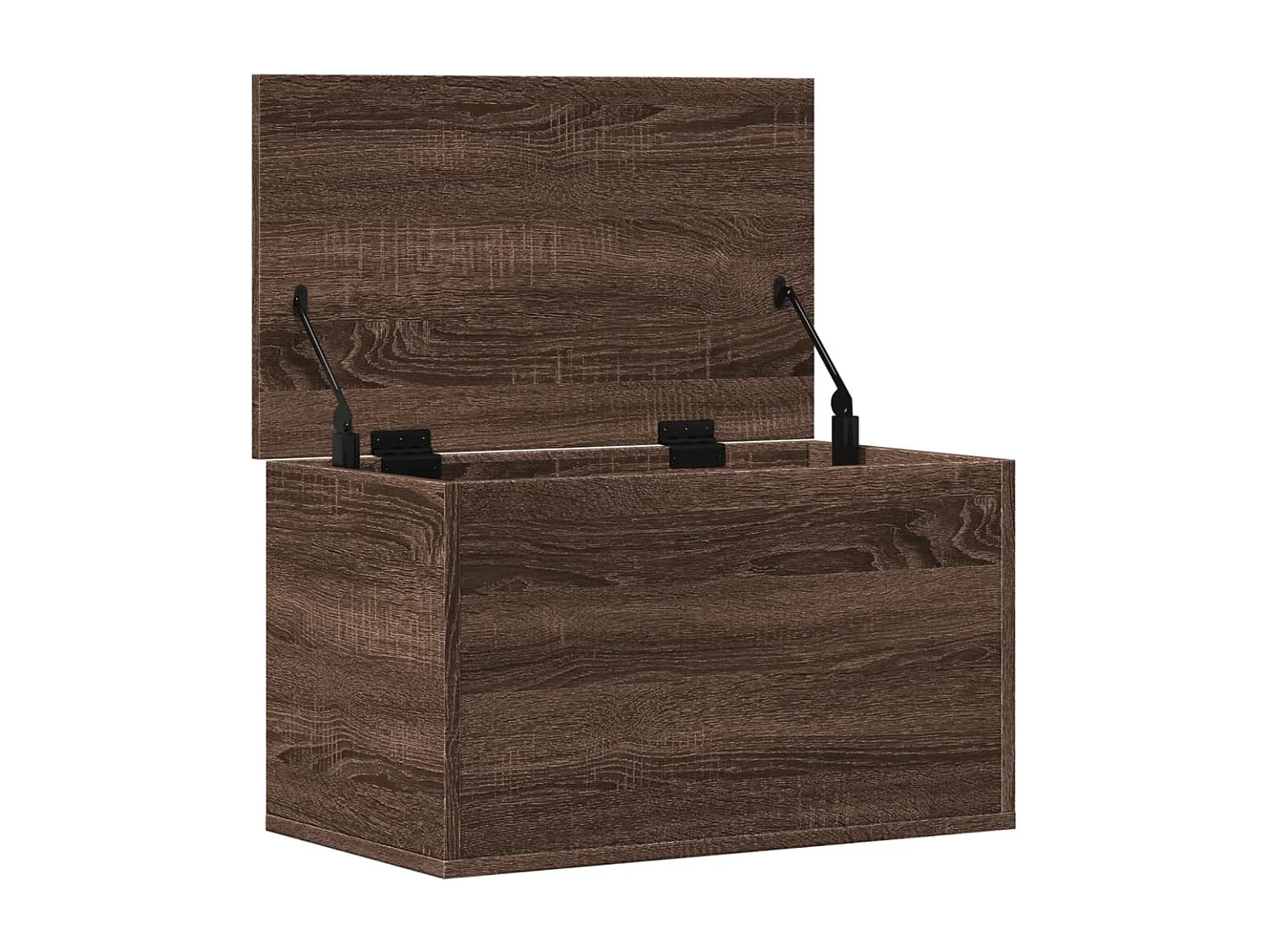 Boîte de rangement chêne marron 60x35x35 cm bois d'ingénierie