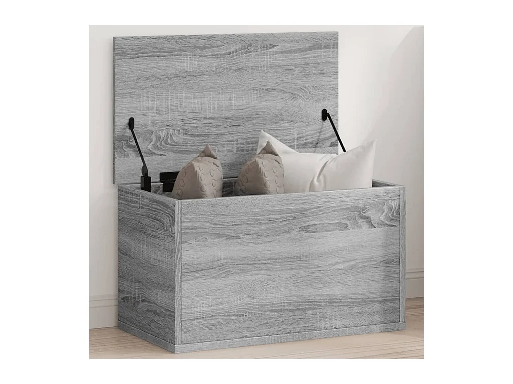 Boîte de rangement sonoma gris 60x35x35 cm bois d'ingénierie