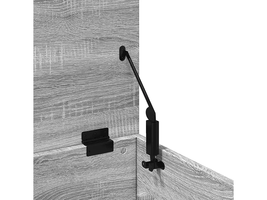 Boîte de rangement sonoma gris 60x35x35 cm bois d'ingénierie