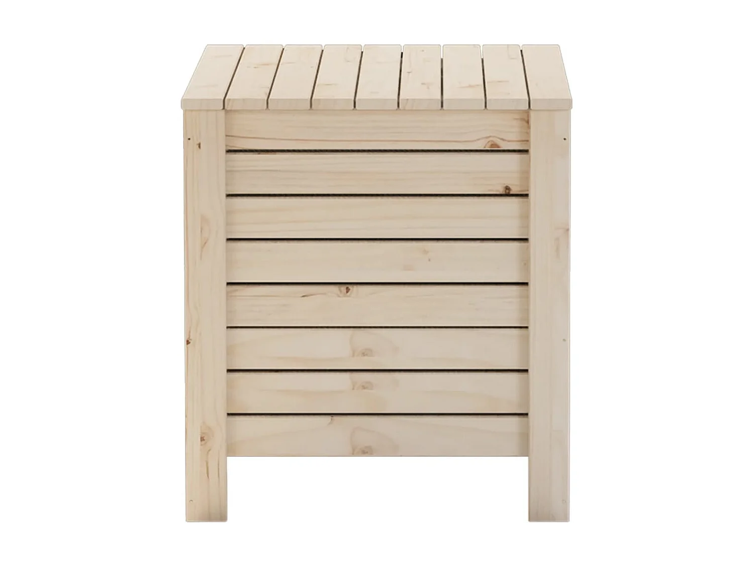 Caixa de armazenamento com tampa RANA madeira maciça de pinho