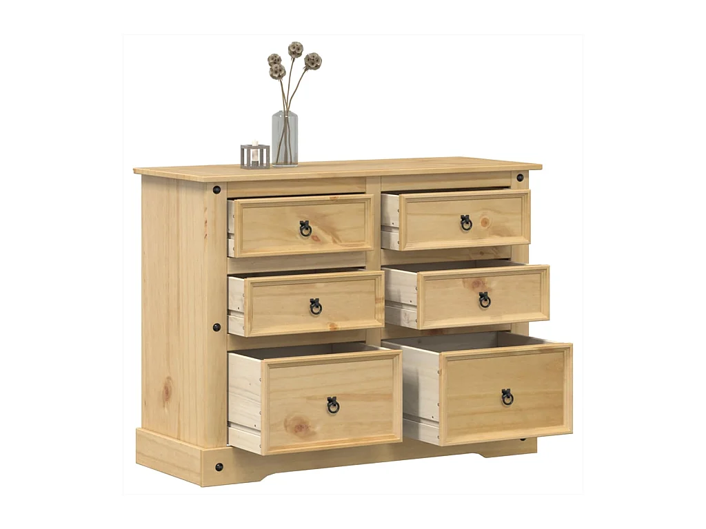 Corona ladekast 120x48x91 cm massief grenenhout