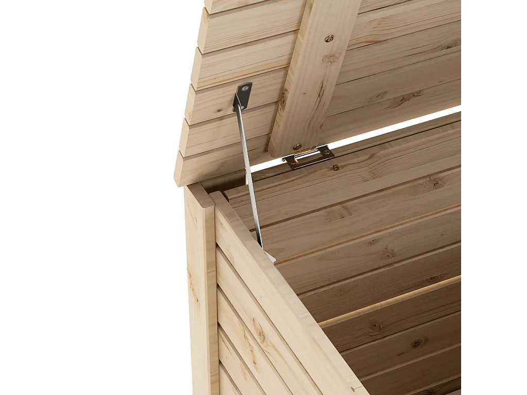 Boîte de rangement avec couvercle RANA bois massif de pin