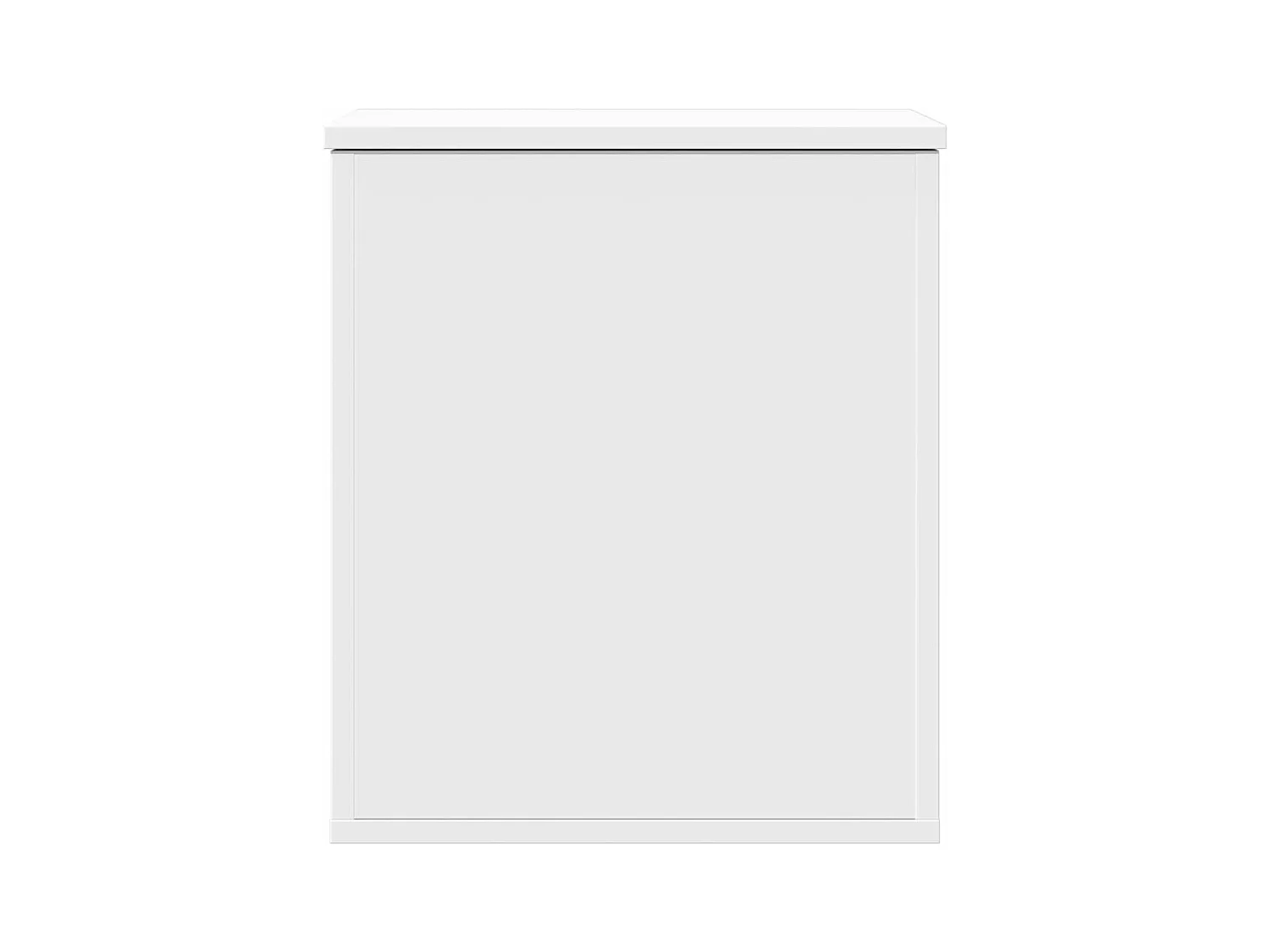 Boîte de rangement blanc 40x42x46 cm bois d'ingénierie